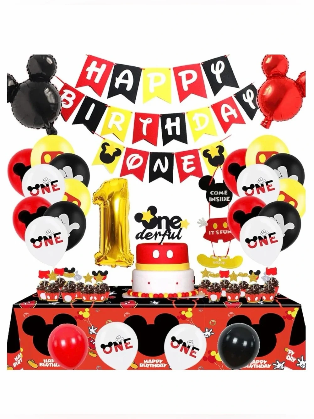 MICKEY MOUSE 1st Birthday Party Decorations